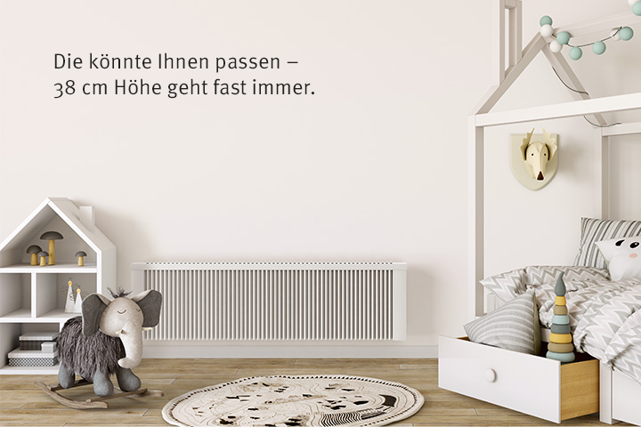 38 cm Höhe - geht fast immer